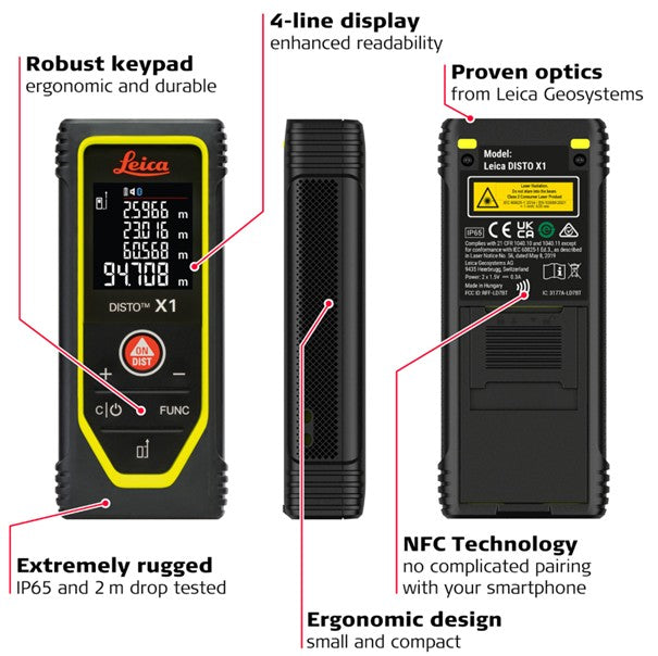 Avstandsmåler Leica Disto X1