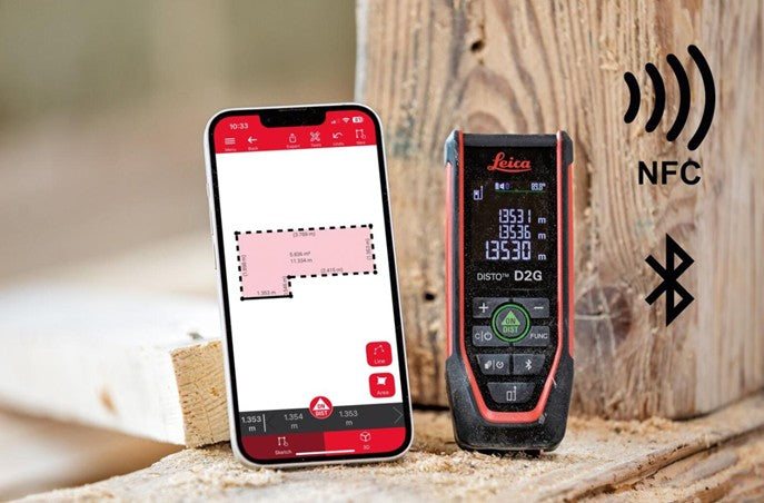 Avstandsmåler Leica Disto D2G - Grønn