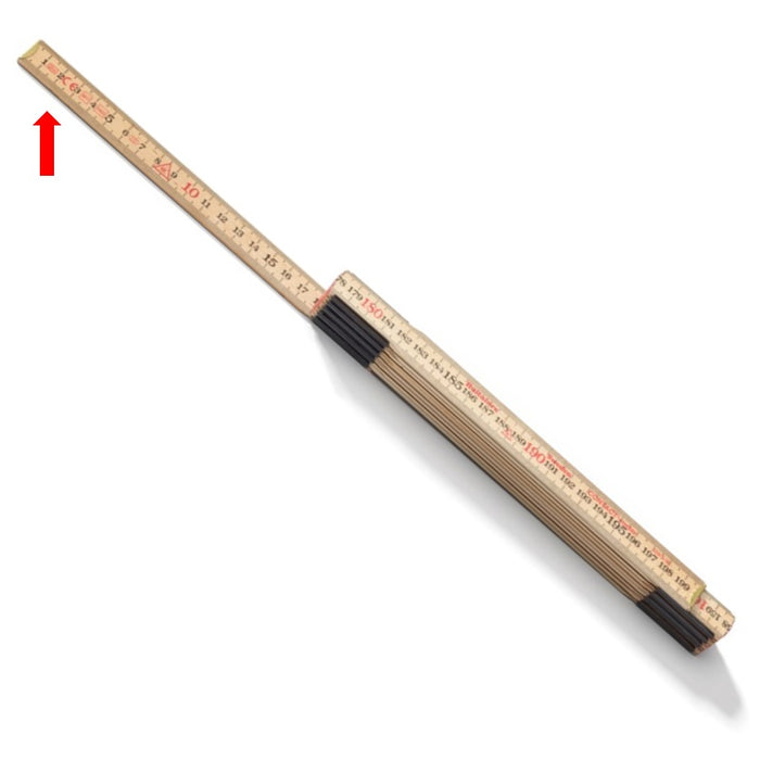 Meter ruler Hultafors Contact 2m Wood 559, 10-piece