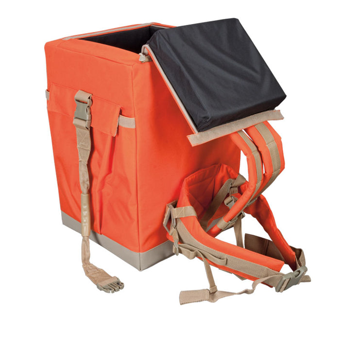 Top-loading robust backpack for total stations