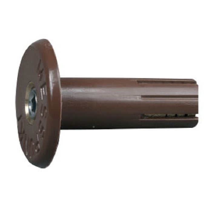 Wall bolt with M8, BROWN