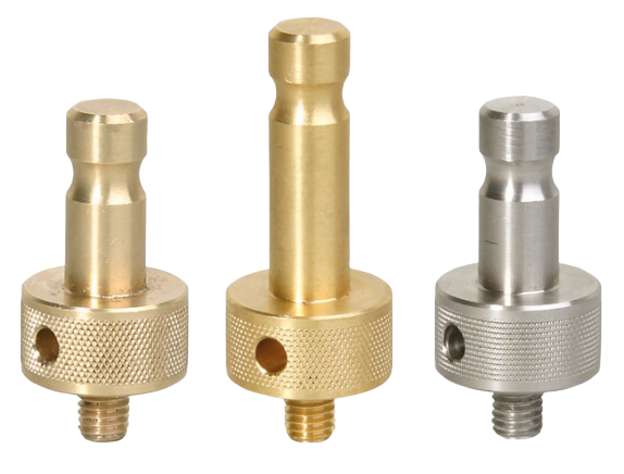 Adapter in brass or stainless steel, M8