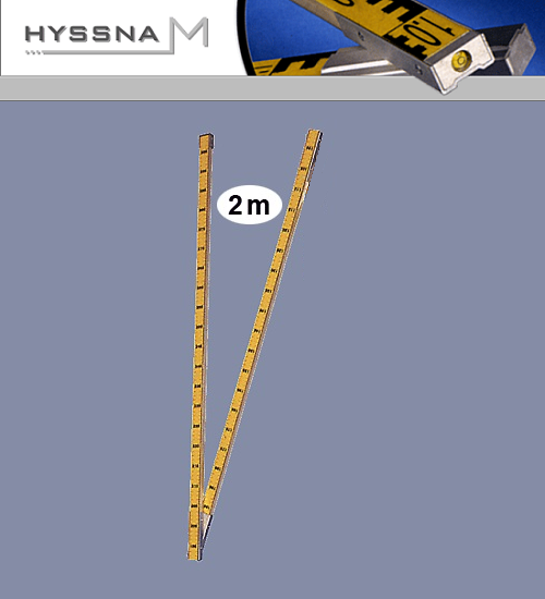 Geostång 2m, 2-delad, med fjädervikning