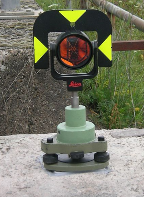 Fixpunkt til Stativ, Prisme og Totalstasjon