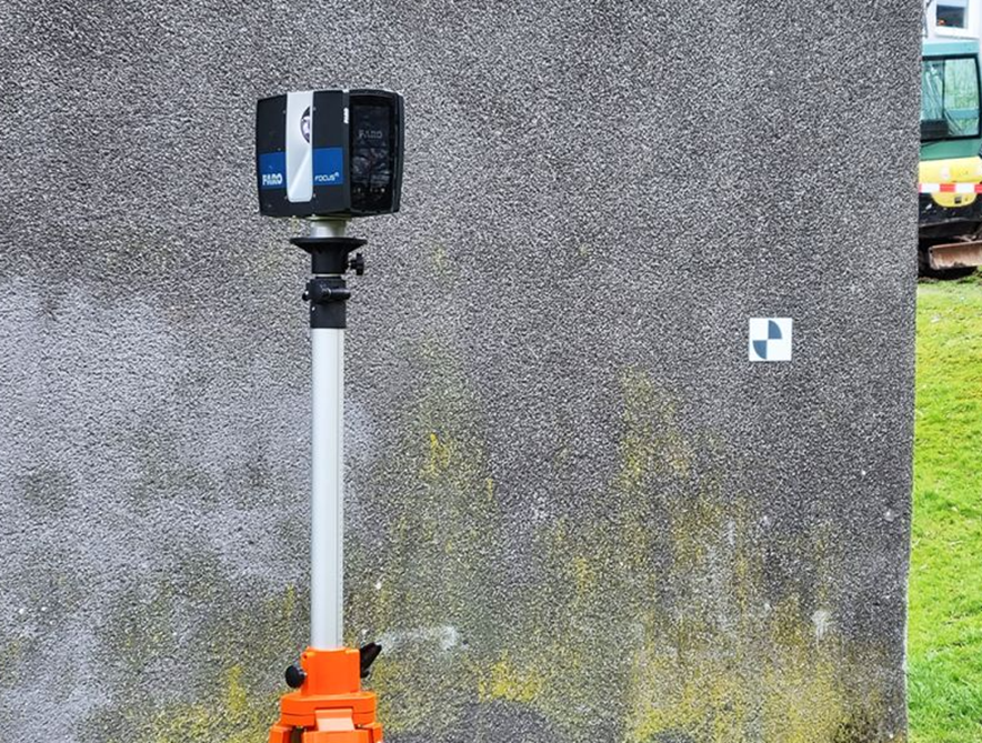 Laserscannermål Självhäftande