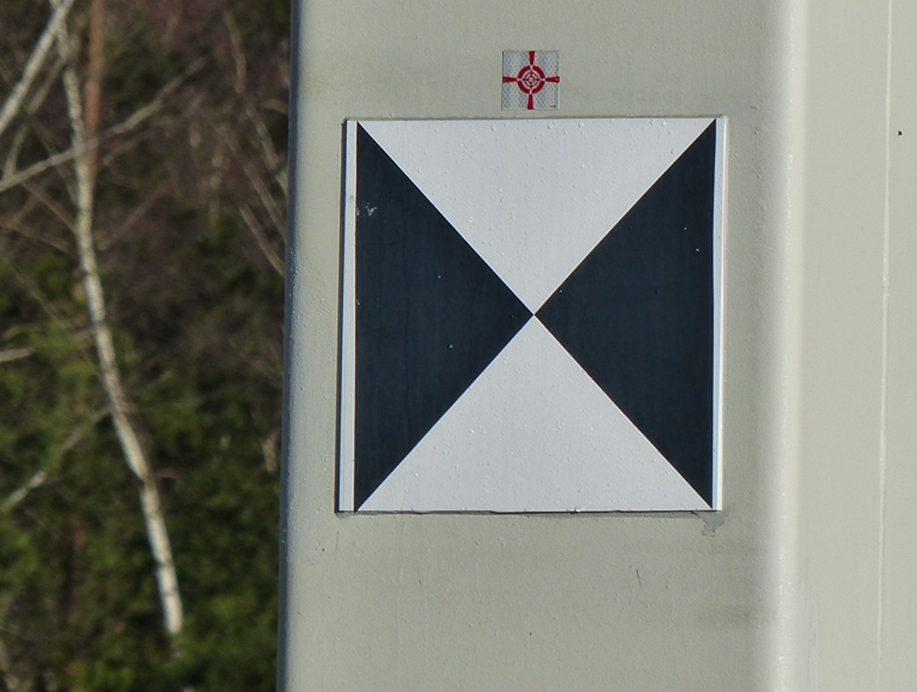 Laser scanner and Drone sign 400x400mm