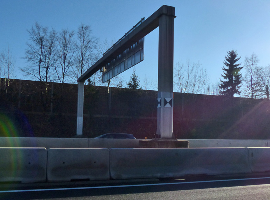 Laser scanner and Drone sign 400x400mm