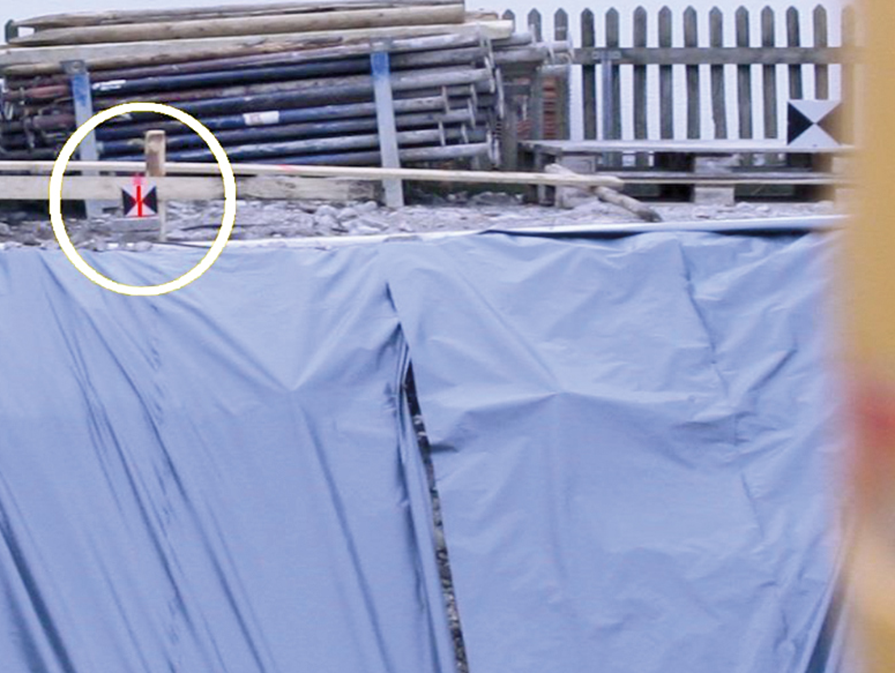 Laser Target sammenleggbar til linjelaser