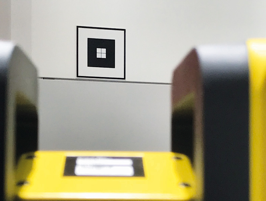 Laser targets self-adhesive or glue-like