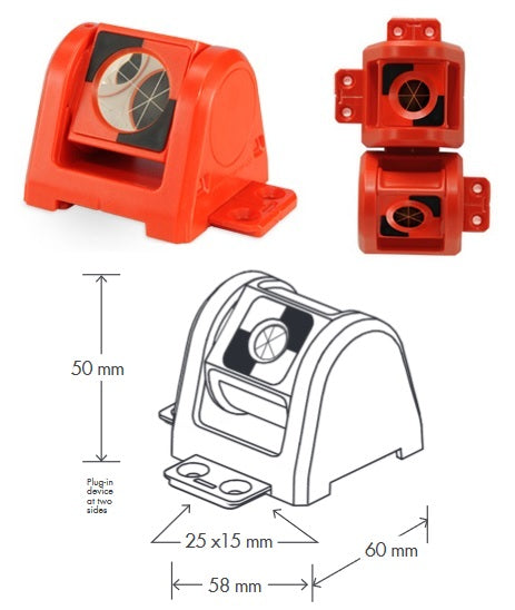 Rotatable 180° Miniprism 280 - 17.5mm