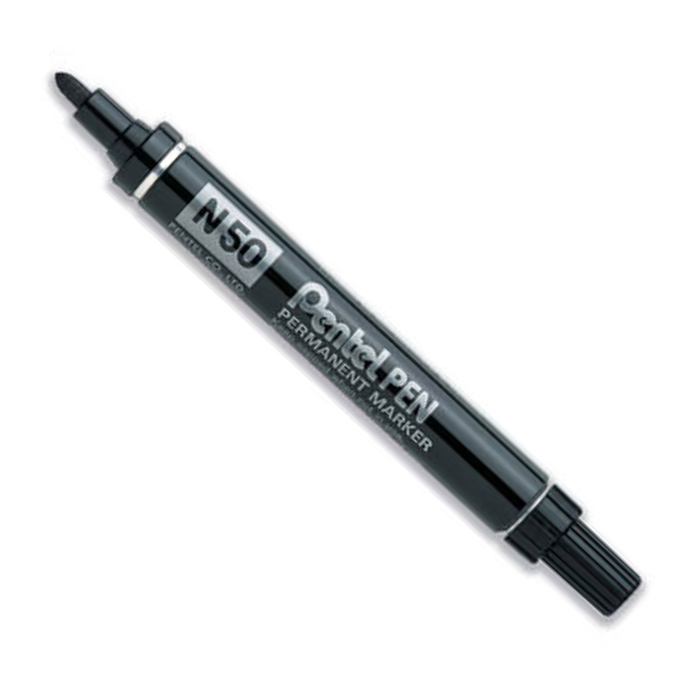 Marker N50 - Oil-resistant with round tip, 12-pack